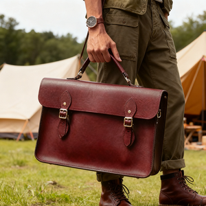 Bolsa de ordenador portátil negra de cuero genuino de vaca para hombre de <span class=keywords><strong>oficina</strong></span> de negocios clásica de fábrica, maletín de gran capacidad - Product Image 5