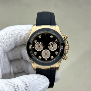 Montre VSF de luxe de haute qualité, argentée, sertie de diamants, mouvement 4130, montre mécanique décontractée pour homme - Product Image 1