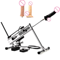 Machine sexuelle automatique 2-en-1 avec télécommande sans fil APP, double dildo vibrant et pénétrant pour couples
