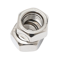 Écrous hexagonaux standard en boîte, zingués (blancs) / finition naturelle, classe 4, grade métrique M3 GB52 pour applications minières