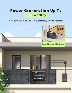 แผงโซลาร์เซลล์แบบกึ่งยืดหยุ่น Sunfield 20% Efficiency Fiberglass 185W 180W HJT 10BB Monocrystalline Cells 19.8V 182mm ETFE - Product Image 5