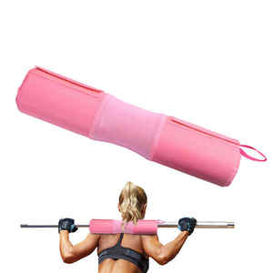 Venta al por mayor de alta calidad gimnasio interior Barebell herramienta Squat Bar Pad levantamiento de pesas tobillo correas bandas de resistencia con bolsa de transporte - Product Image 2