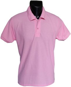 เสื้อโปโลสีชมพูสำหรับผู้ชายแขนสั้นสวมใส่สบายและใส่สบายทำจากผ้าปักคอปกเสื้อแฟชั่น - Product Image 5