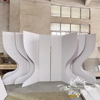 Toile de Fond de Mariage en PVC Blanche Style Personnalisé Mur de Scène Décor Fournitures pour Événements