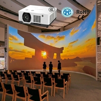 Vente flash - Projecteur intelligent portable Android 11 avec laser HD intégré 3D, prêt pour la 4K, 5500 lumens, idéal pour les réunions d'affaires et l'éducation