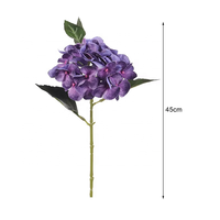 Oh Arts Nouveau Vente en Gros Fleurs Design Décoratives Individuelles Hortensias Artificiels Fleur en Soie pour Mariage Retour à l'école