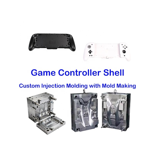Game Controller Shell Production Custom ABS Plastic Handle Housing with Two-Color Injection Molding Service and Mold Making
