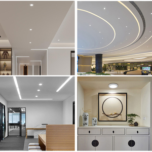 Trong nhà trần ánh sáng nhúng gắn hai màu 3 + 3W 6 + 3W 12 + 4W 18 + 6W SMD lõm Vòng LED Bảng điều chỉnh ánh sáng - Product Image 6