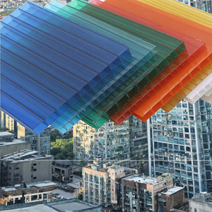 Phật sơn Nhà cung cấp PC nhỏ gọn rõ ràng bốn lớp tấm <span class=keywords><strong>polycarbonate</strong></span> rỗng tấm mặt trời & PC tấm dập nổi cho Skylight bãi đậu xe đổ - Product Image 1