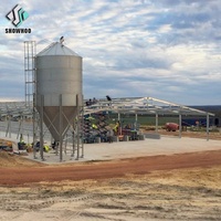 Ferme à œufs, Structure en acier prédécoupée pour l'intérieur, Construction en métal, maison de volaille, broyeur