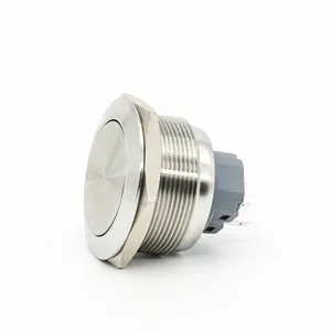 Industrieller Preis 28 mm flachkopf 3-polig verschließbarer Edelstahl-Metallknopf