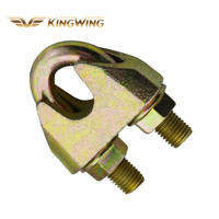 Fabricant chinois de pinces à câble robustes DIN1142, galvanisées, en fonte malléable, marque KINGWING, 5 mm-40 mm