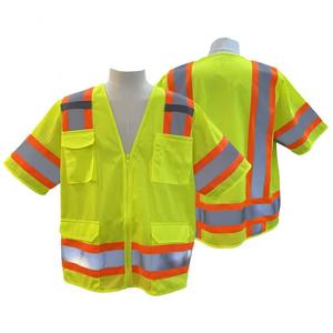 เสื้อกั๊กนิรภัยสะท้อนแสงแบบขายส่ง ระดับ Class 2 พร้อมโลโก้ที่ปรับแต่งได้ สำหรับการมองเห็นในเวลากลางวัน - Product Image 6