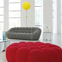 Canapé Bulle Rembourré, Ensemble de Canapés Modulaires Modernes pour Salon, Confortable, Tissu 3D, Double Usage Hiver/Été