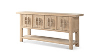 Meubles de salon de style rustique, meubles de maison naturels, table console en bois de chêne recyclé