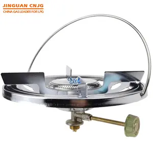 Gas Cooktop CNJG Small Mini LPG Single Gas Burner Portable Camping Gas Stove Stainless Steel Burner Head Cooktops With Valve
