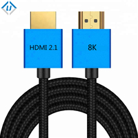 Zhonglj — câble HDMI 8K 60HZ, prise en charge plaqué or, haute vitesse, 4K x 2K