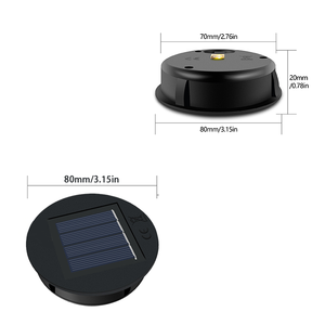 IP65 lavagna a pilastro solare impermeabile con lampada a LED da esterno in ferro e materiale per PC alimentatore a corrente continua a batteria - Product Image 2