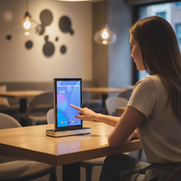 Prix de gros – Tablette Android 10,1 pouces à double écran en forme de L, écran tactile, équipement publicitaire numérique commercial