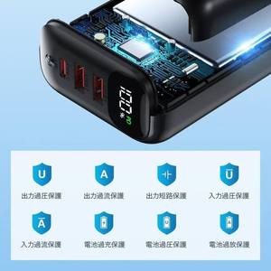 พาวเวอร์แบงค์ความจุสูง 60000mAh - ช่องเสียบ Micro USB 3A - รองรับการชาร์จไร้สาย & ช่องเสียบ Type-C - ขนาดเล็กพกพาสะดวกสำหรับมือถือ - Product Image 5