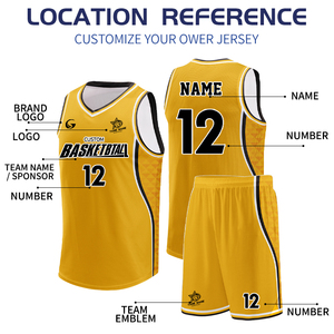 Maillot de basket-ball personnalisé grande taille pour hommes, chemises d'entraînement imprimées numériquement avec numéros, ensemble d'uniformes de basket-ball pour jeunes B25053 - Product Image 2
