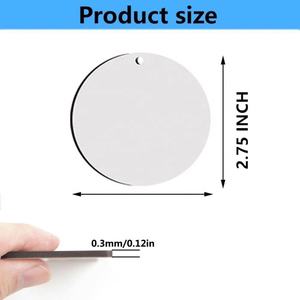 Adornos de Sublimación en Blanco, MDF de Doble Cara, 2.75 Pulgadas, Personalizables con Marca, Navidad, al por Mayor - Product Image 2