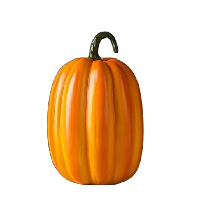 Artistic Design Pumpkin Ornament Resin Coating Crafts for Indoor Outdoor Garden Lawn Halloween Party Holiday Decoration