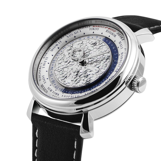 New Design Unique Automatic Leather Strap Pointer Dial 5 ATM Waterproof 316L Stainless Steel Japan Mechanical Men's Watch