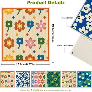 Wholesale Custom Hot Cellulose Sponge <b>Kitchen</b> Cleaning Dishcloth Dish <b>Cloths</b> - Product Image 2