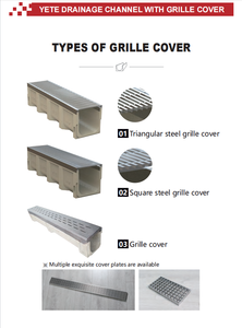 Drain de grille d'acier inoxydable de gouttière avec le <span class=keywords><strong>couvercle</strong></span> de drain embouti d'acier inoxydable - Product Image 5