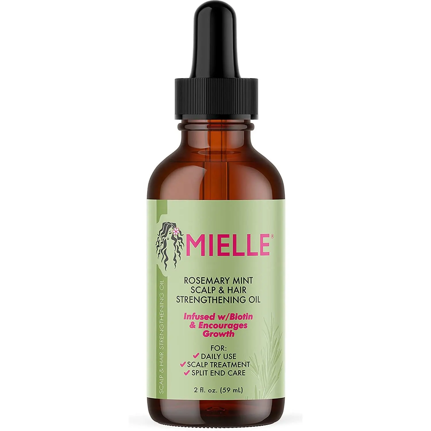 ODM/OEM Huile essentielle pour la pousse des cheveux Romarin Menthe Huile de renforcement des cheveux Traitement nourrissant pour les pointes fourchues et les cheveux secs organiques