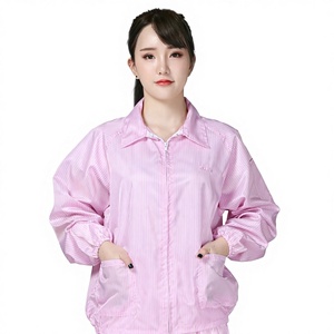 Blouse de protection antistatique ESD de niveau D <span class=keywords><strong>Fairtech</strong></span>, bleue et blanche, à coutures soudées, en polyester, pour salle blanche et laboratoire - Product Image 1