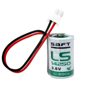 Batterie au lithium primaire cylindrique Li-SOCl2 4320 mWh 1200 mAh pour LS14250 3.6V 1.2AH 4.32Wh, cellule 1/2AA pour l'électronique grand public