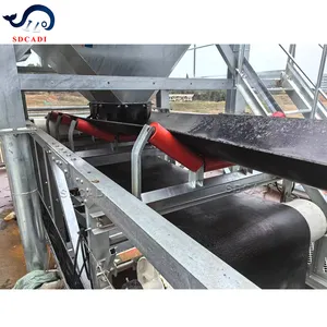 Bande transporteuse d'ascenseur à godet personnalisée SDCAD avec cordon en acier dans l'usine de ciment