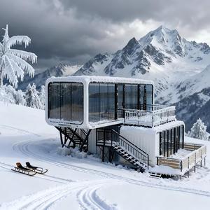 บ้านแคปซูลอัจฉริยะสำเร็จรูปสุดหรูแบบพกพาพร้อมวิวกระจกพาโนรามาเต็มรูปแบบ - Product Image 1