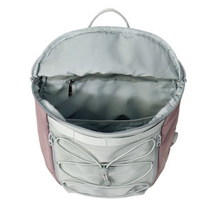 Mochila SENDA Unisex, Ligera, de Nailon, con Marco Interno, Diseño Normcore/Minimalista con Patrón de Caracteres, Duradera y Portátil, Color Gris Claro - Product Image 6