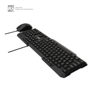 Keyboard dan Mouse Combo Kabel Murah Grosir Pabrik 2023 dengan Tombol Multimedia untuk PC Komputer Desktop