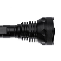 Penjualan Laris Senter LED Super Terang Aluminium Tugas Berat 15000LM Baterai 18650 atau 26650 Lampu Hitam