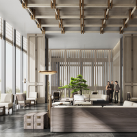 Ensemble de meubles de chambre à coucher de luxe en bois, taille king, meubles d'hôtel commerciaux, ensemble de salle à manger 5 étoiles, services de design d'intérieur