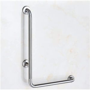 Nagashin L-Shaped Grab <b>Bar</b> 304 Stainless Steel 32mm Thickened <b>Safety</b> Handrail For Toilet Bathtub Accessibility - Product Image 1