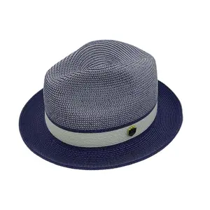 Chapéus Fedora femininos LiHua de luxo, chapéus de palha com aba larga e bandas, chapéu de torta de porco, chapéu sombrero Austrália, moda por atacado, Panamá