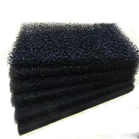 Média filtrant biologique pour aquarium, éponge en charbon actif, mousse de polyuréthane 10-60ppi, mousse PU réticulée à cellules ouvertes, service de découpe 3-50