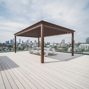 Pergola en aluminium thermolaqué DIY, résistante au vent, avec instructions claires, pavillon facile à assembler pour les décorations de petits jardins - Product Image 1