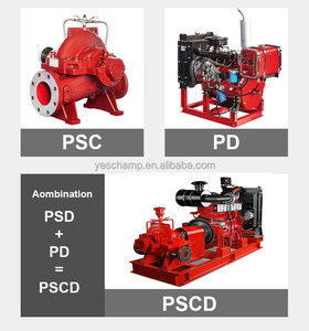 High-Pressure Electric Commercial Buildings Single-stage 200HP Horizontal Split for <b>Pump</b> Twin <b>Suction</b> Fire Customizable <b>Pump</b> - Product Image 6