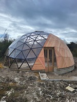 Kit de tente géodésique en verre de haute qualité pour glamping et complexes hôteliers