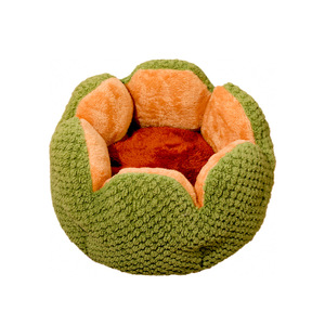 Camas para Gatos con Forma de Flor, Cojín Suave, Felpa Corta con Puntos, Camas Cálidas de Invierno para Perros de Interior - Product Image 5