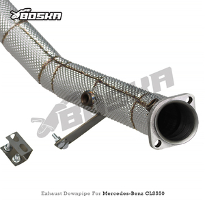 Tuyau de décharge à flux libre sur mesure pour Mercedes-Benz CLS550 4.7 2012-2016 E550 W212 M278 SS304 Boska Exhaust en stock - Product Image 3