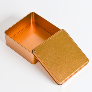 Màu Trắng Rỗng Vuông Tin Cookie Lon Mini Cookie Tin Kim Loại Hộp Thiếc Bao Bì Cấp Thực Phẩm Kim Loại Container 12*12Cm - Product Image 6