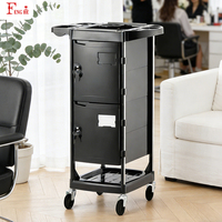 Chariot de salon en gros avec rangement et serrure, mobilier de salon pour salon de coiffure