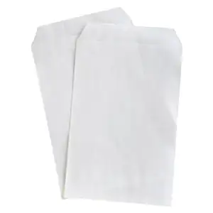 Mini saco de papel com logotipo personalizado, saco transparente para envelope de embalagem com envelope de cera celofane transparente para alimentos com glassine